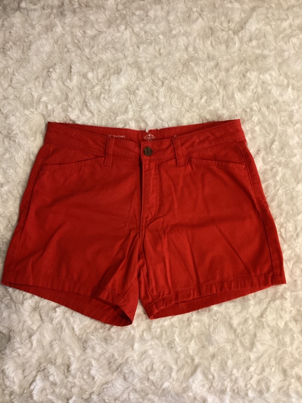 St John’s Bay Women’s Shorts, Size 6, Red